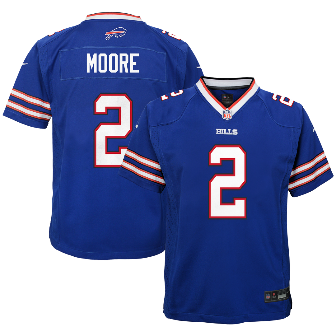 Youth Nike Buffalo Bills D.J. Moore Blue Game NFL Jersey