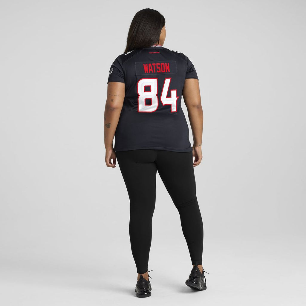 Women's Nike Houston Texans Justin Watson Navy Team Game NFL Jersey