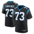 Men's Nike Carolina Panthers Rashard Lawrence Black Game NFL Jersey