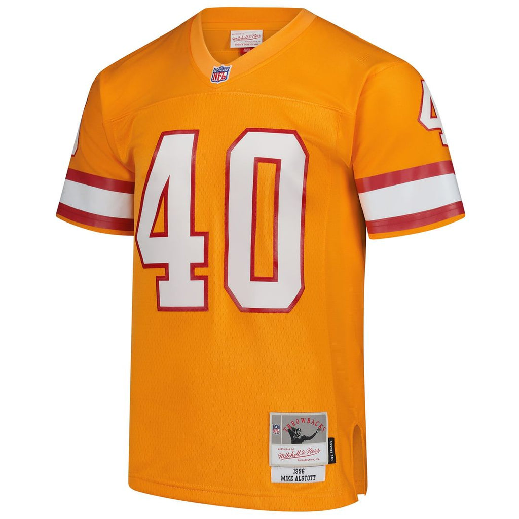 Men's Mitchell & Ness Tampa Bay Buccaneers Mike Alstott Red Legacy Replica NFL Jersey