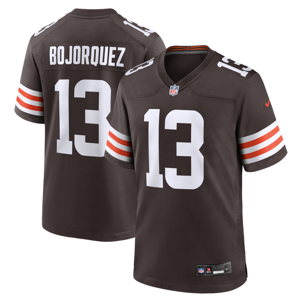 Men's Nike Cleveland Browns Corey Bojorquez Brown Game NFL Jersey