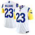 Men's Nike Los Angeles Rams Kyren Williams White Vapor F.U.S.E. Stitched Limited NFL Jersey