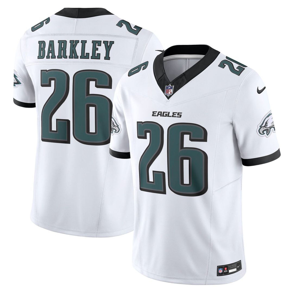 Men's Nike Philadelphia Eagles Saquon Barkley White Vapor F.U.S.E. Limited NFL Jersey