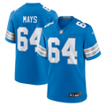 Men's Nike Detroit Lions Cade Mays Blue Team Game NFL Jersey