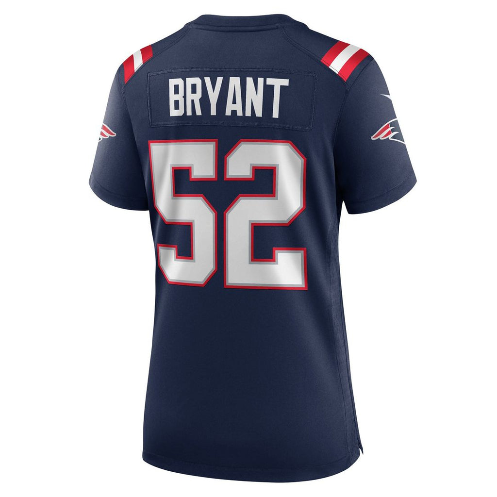 Women's Nike New England Patriots Marcus Bryant Navy Team Game NFL Jersey