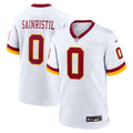 Men's Nike Washington Commanders Mike Sainristil White Game Super Bowl Era NFL Jersey