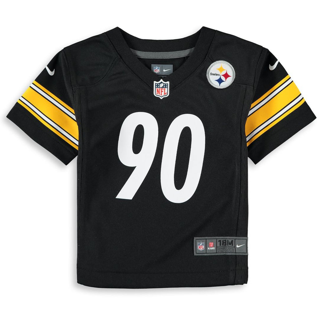 Infant Nike Pittsburgh Steelers T.J. Watt Black Team Player Game NFL Jersey