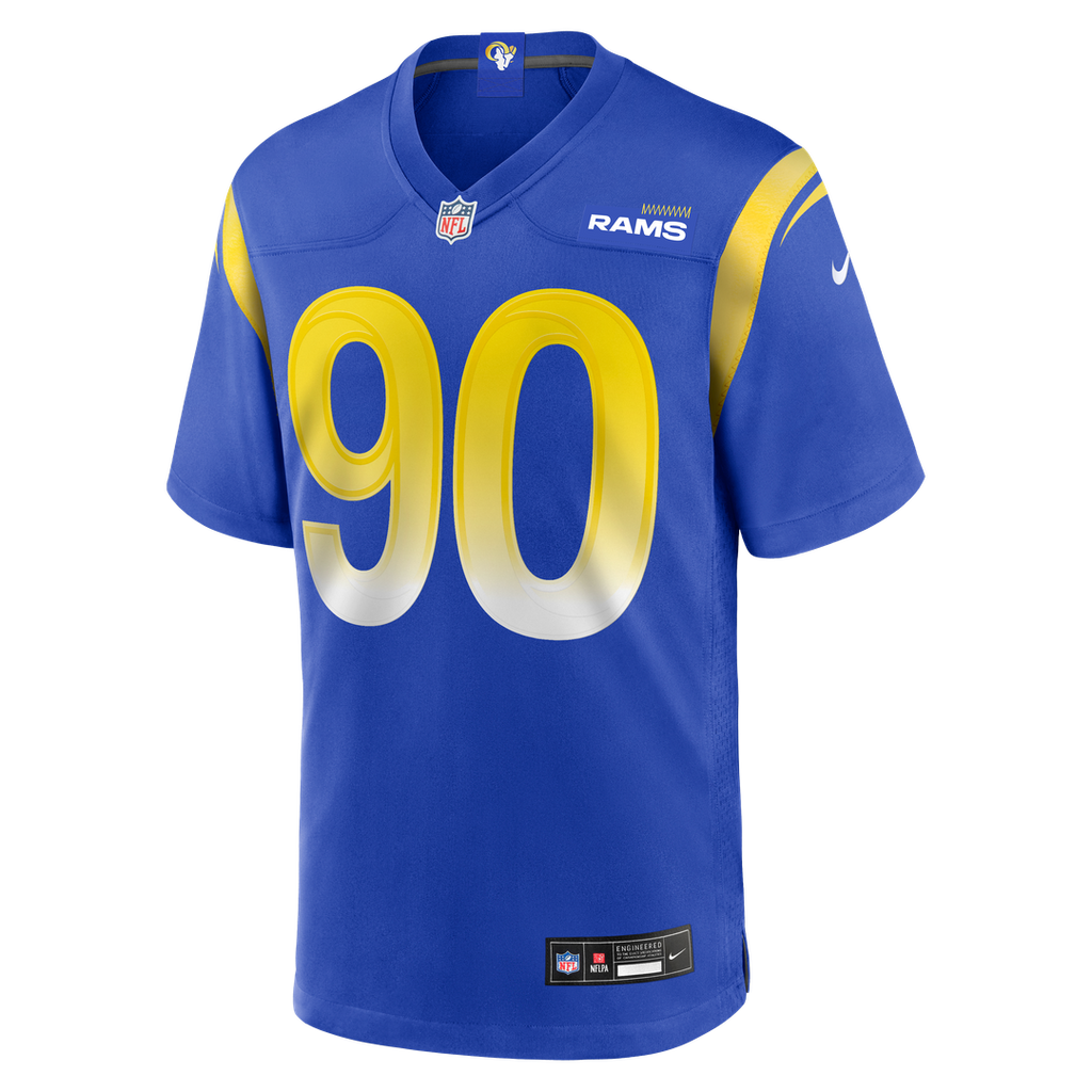 Men's Nike Los Angeles Rams Earnest Brown IV Royal Team Game NFL Jersey