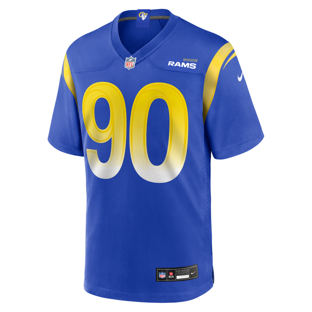 Men's Nike Los Angeles Rams Earnest Brown IV Royal Team Game NFL Jersey
