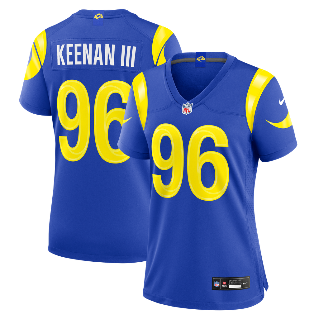 Women's Nike Los Angeles Rams Tim Keenan III Royal Team Game NFL Jersey