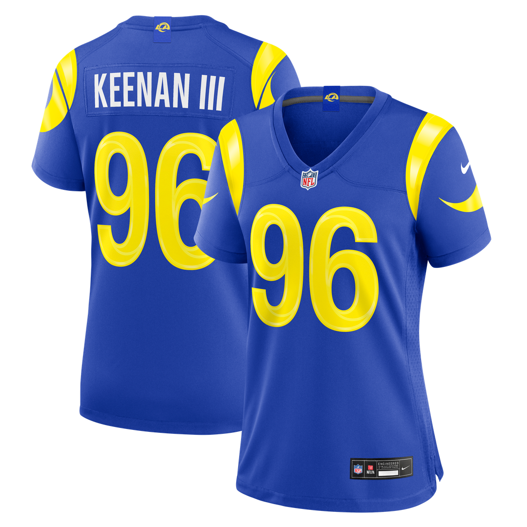 Women's Nike Los Angeles Rams Tim Keenan III Royal Team Game NFL Jersey