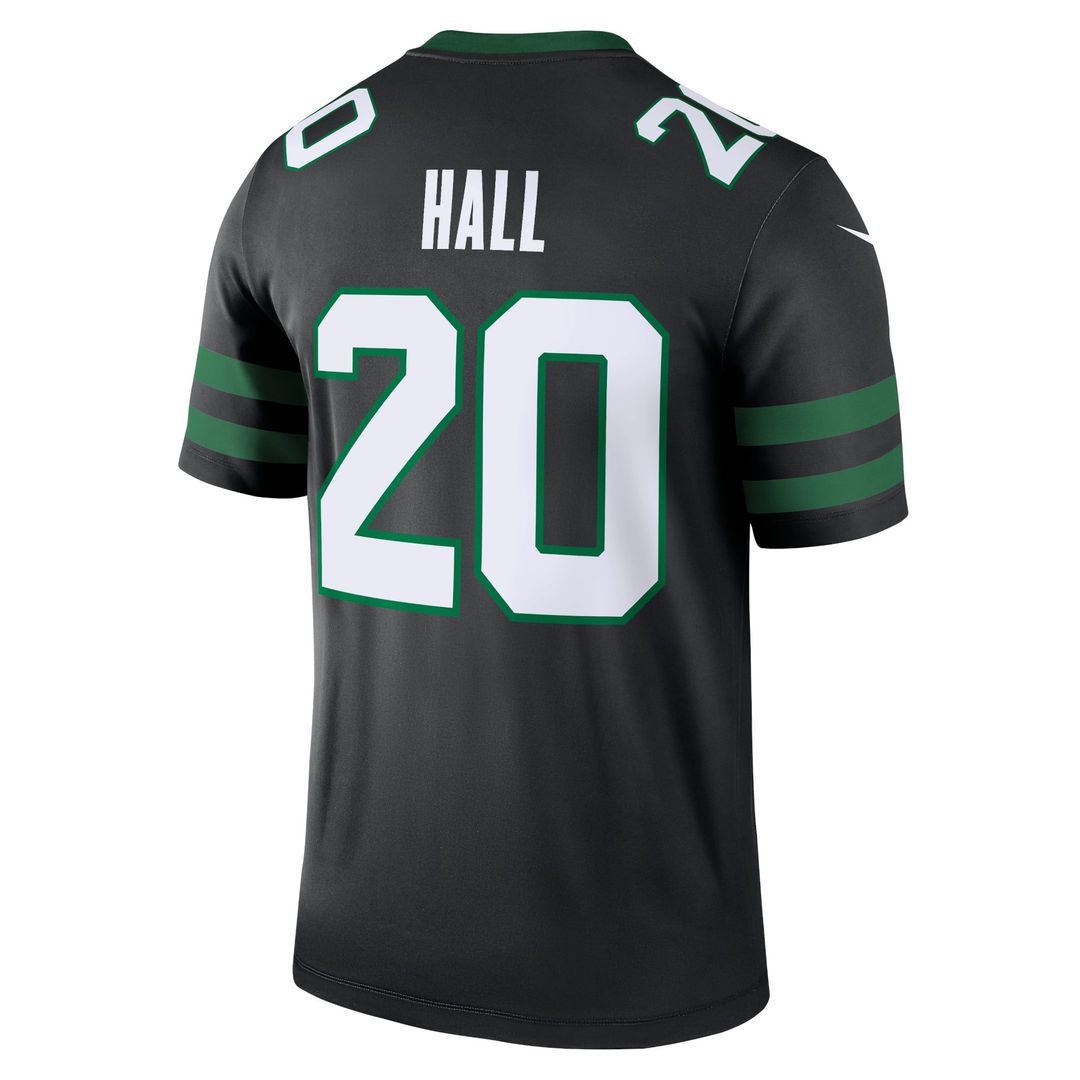 Men's Nike New York Jets Breece Hall Green Legend Player NFL Performance Top
