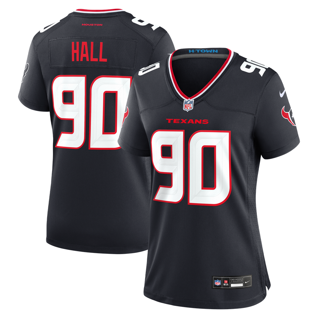 Women's Nike Houston Texans Logan Hall Navy Team Game NFL Jersey