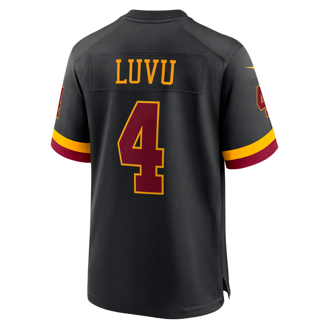 Men's Nike Washington Commanders Frankie Luvu Black Hail Raiser Alternate Game NFL Jersey