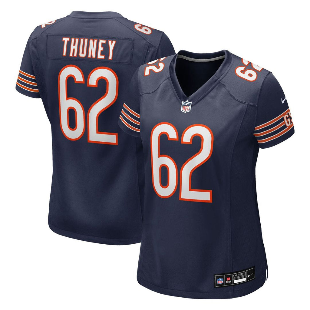 Women's Nike Chicago Bears Joe Thuney Navy Team Game NFL Jersey