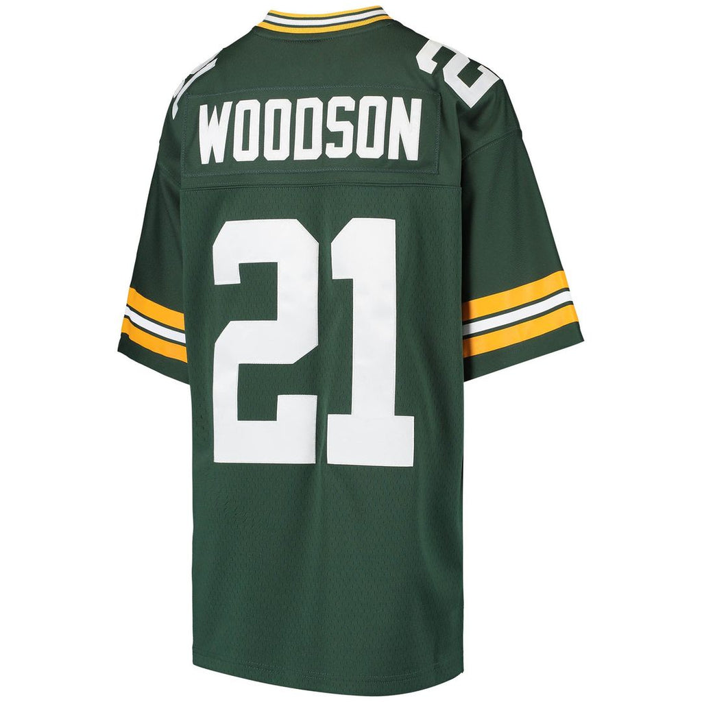 Youth Mitchell & Ness Green Bay Packers Charles Woodson Green Retired Player Legacy NFL Jersey
