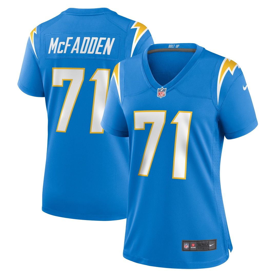 Women's Nike Los Angeles Chargers Jordan McFadden Powder Blue Team Game NFL Jersey