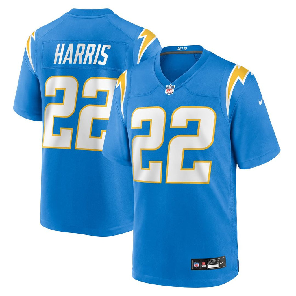 Men's Nike Los Angeles Chargers Najee Harris Powder Blue Game Player NFL Jersey