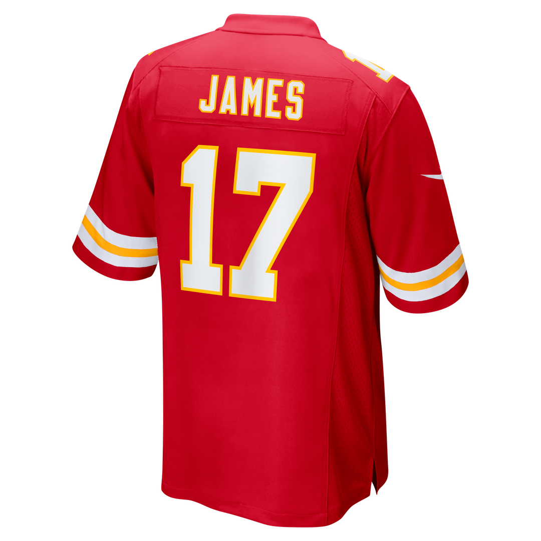 Men's Nike Kansas City Chiefs Richie James Red Game NFL Jersey