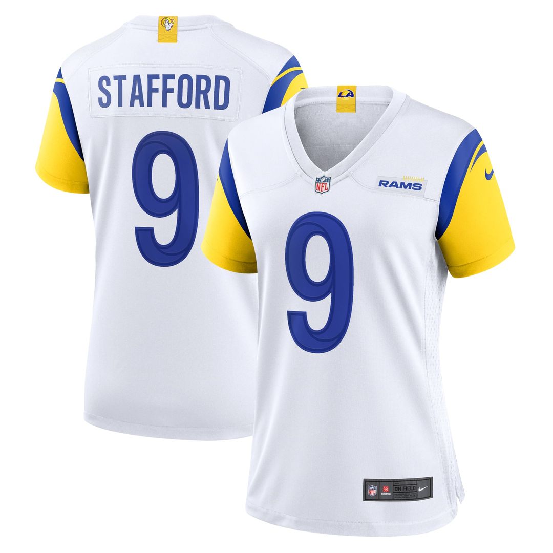 Women's Nike Los Angeles Rams Matthew Stafford White Player NFL Jersey