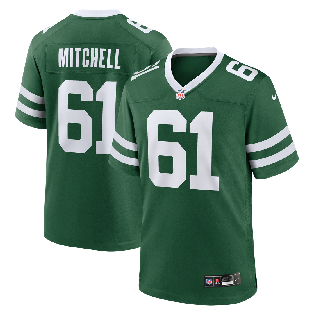 Men's Nike New York Jets Max Mitchell Legacy Green Team Game NFL Jersey