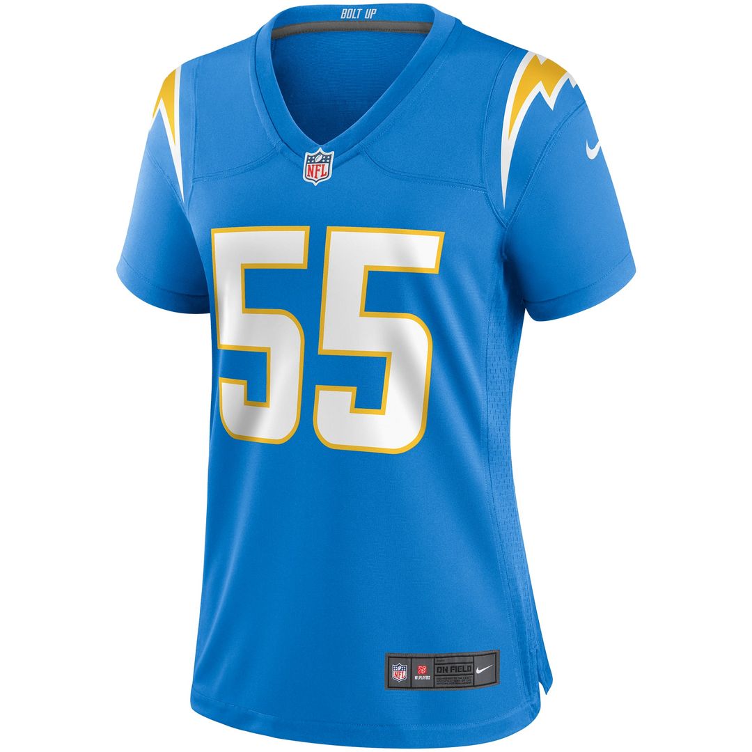 Women's Nike Los Angeles Chargers Junior Seau Powder Blue Game Retired Player NFL Jersey
