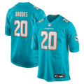 Men's Nike Miami Dolphins Jordyn Brooks Aqua Game NFL Jersey