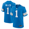 Men's Nike Detroit Lions Blake Miller Blue 2026 NFL Draft First Round Pick No. 17 Team Game NFL Jersey
