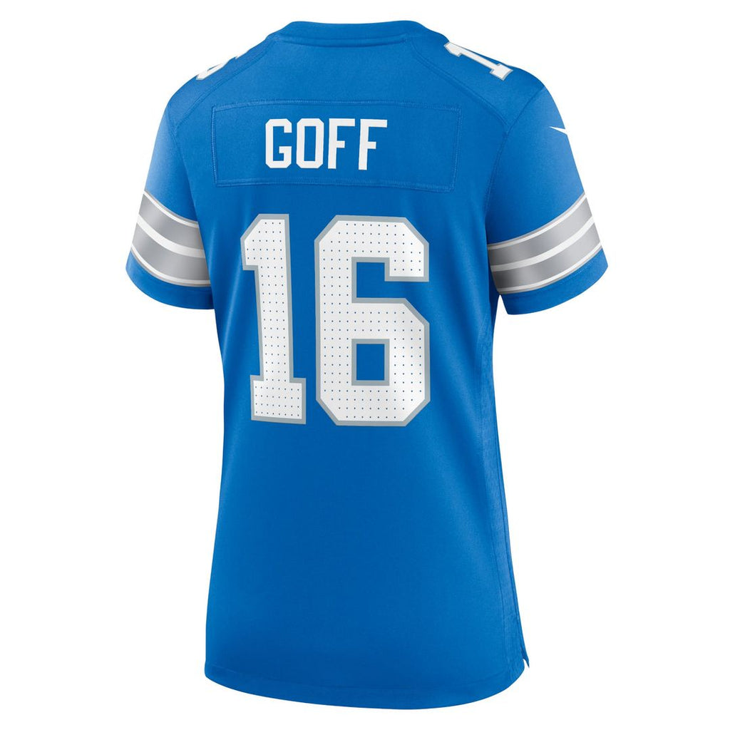 Women's Nike Detroit Lions Jared Goff Blue Game NFL Jersey