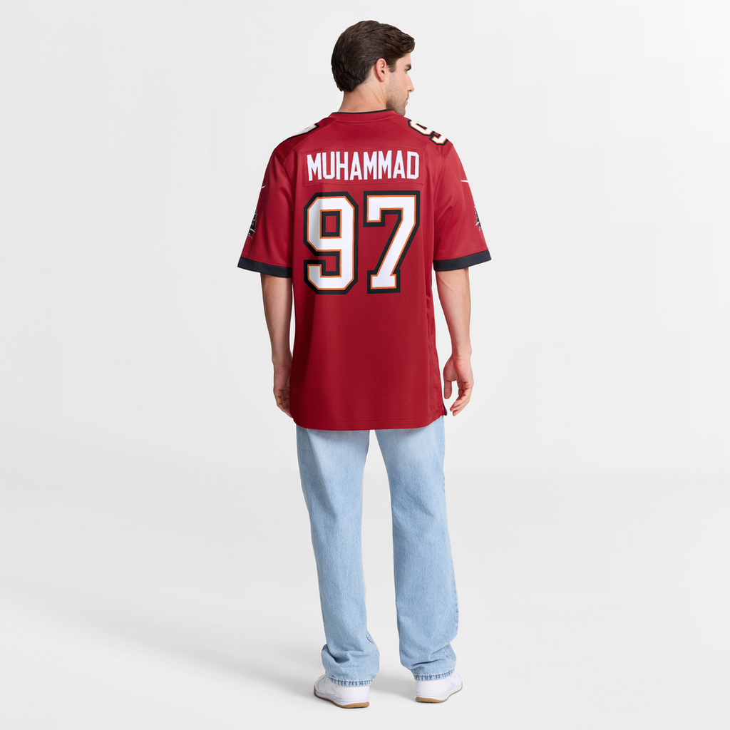 Men's Nike Tampa Bay Buccaneers Al-Quadin Muhammad Red Team Game NFL Jersey