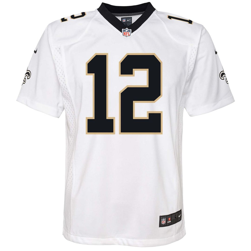 Youth Nike New Orleans Saints Chris Olave White Game NFL Jersey