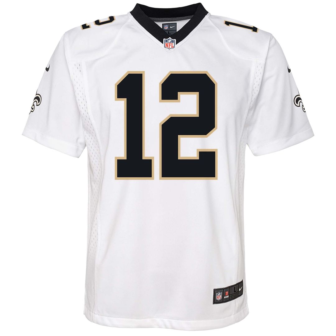 Youth Nike New Orleans Saints Chris Olave White Game NFL Jersey