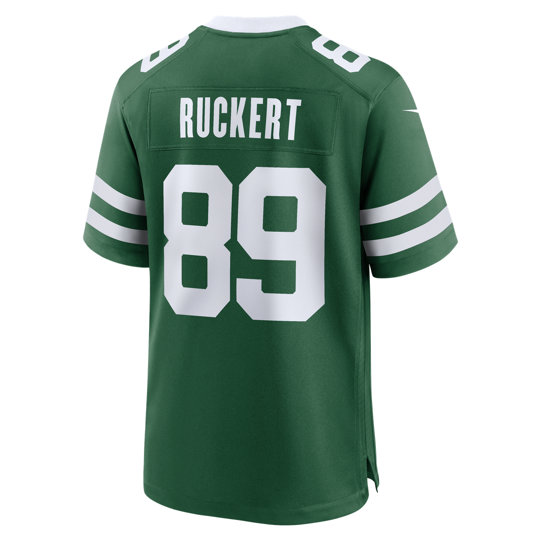 Men's Nike New York Jets Jeremy Ruckert Legacy Green Team Game NFL Jersey