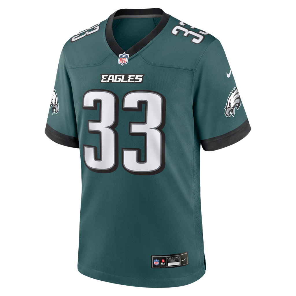 Men's Nike Philadelphia Eagles Cooper DeJean Midnight Green Team Game NFL Jersey
