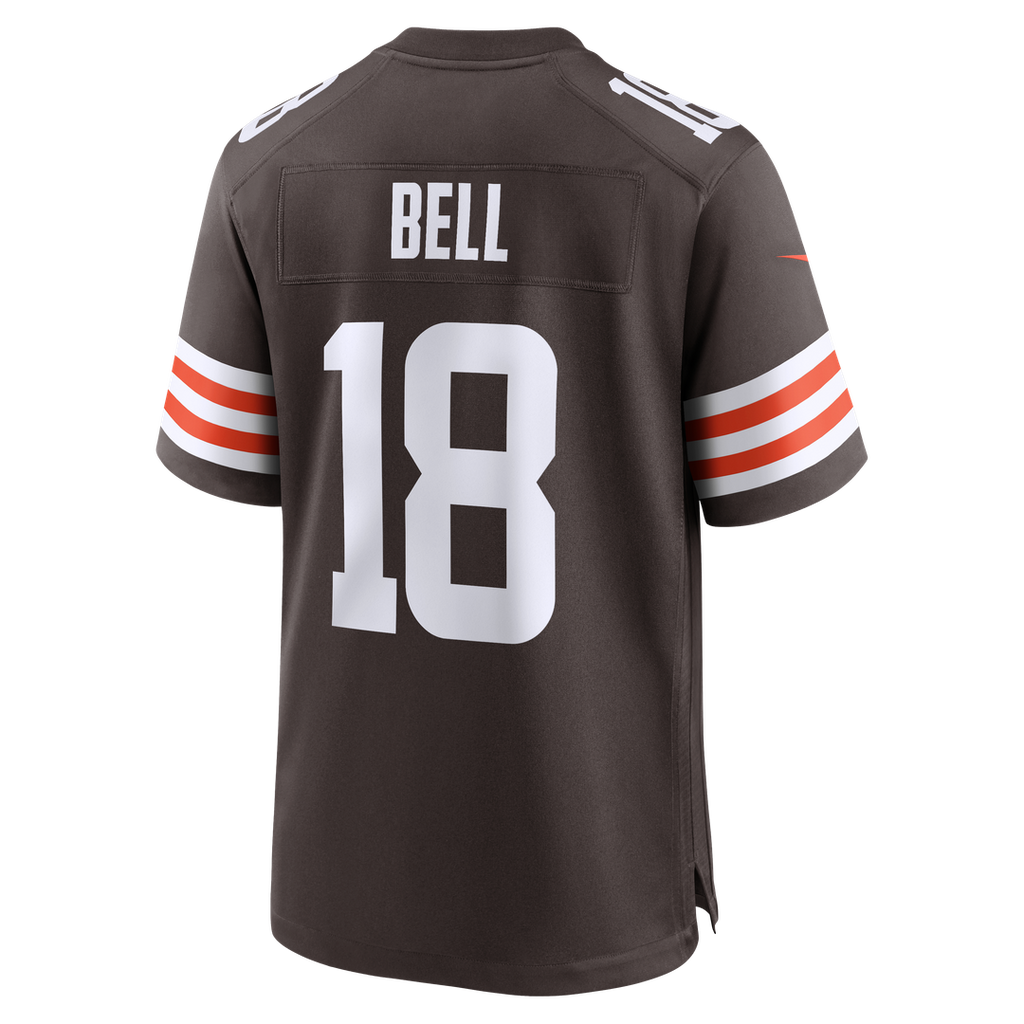 Men's Nike Cleveland Browns David Bell Brown Game NFL Jersey
