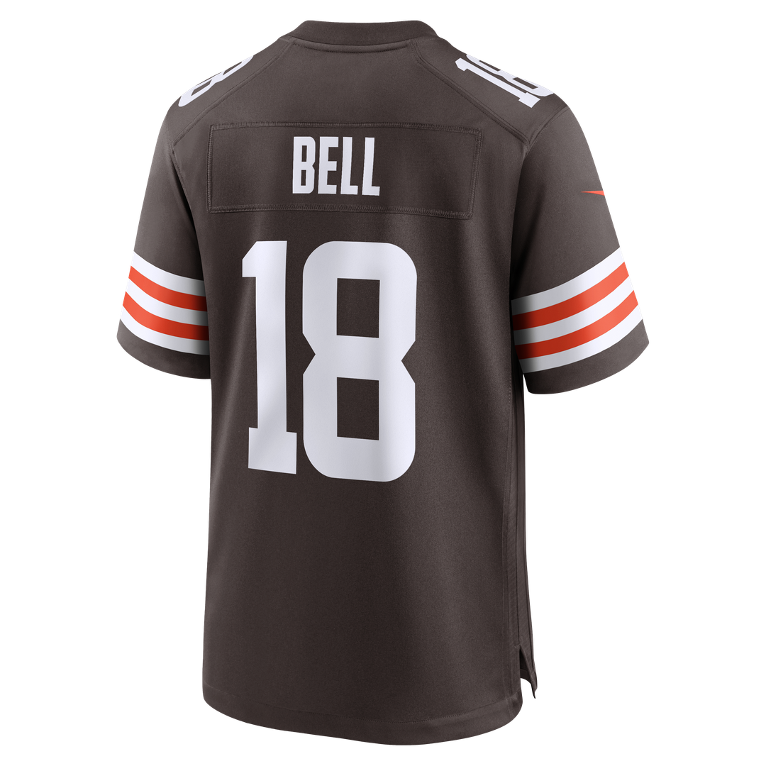 Men's Nike Cleveland Browns David Bell Brown Game NFL Jersey