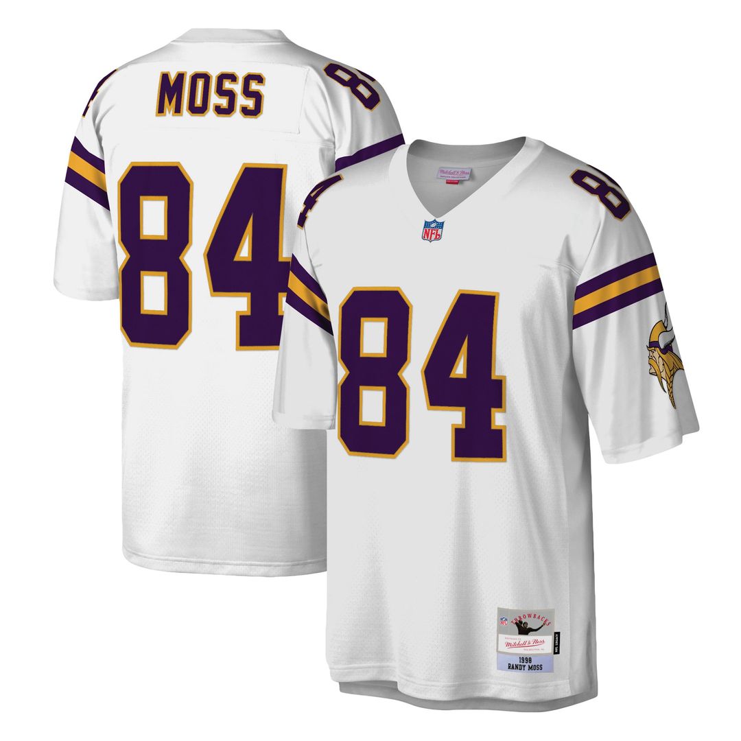 Men's Mitchell & Ness Minnesota Vikings Randy Moss Purple Legacy Replica NFL Jersey