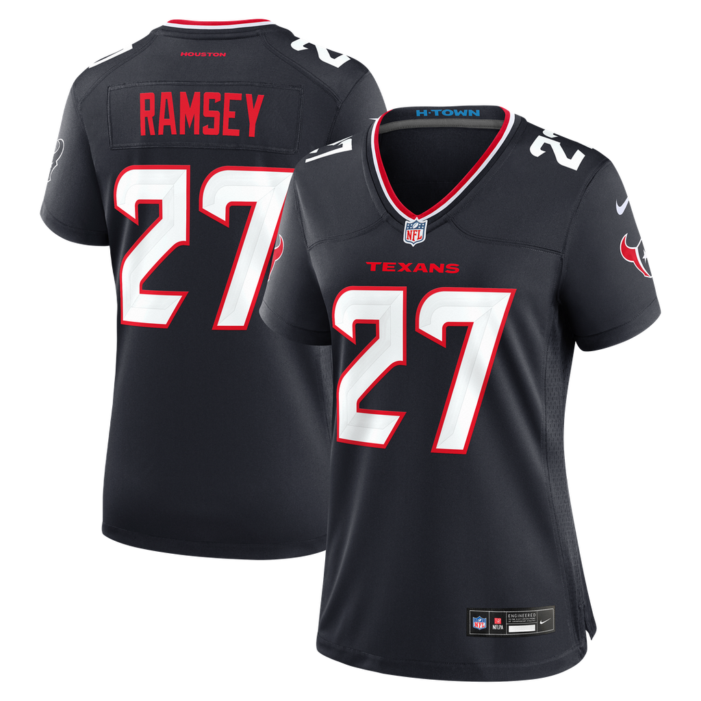 Women's Nike Houston Texans Kamari Ramsey Navy Team Game NFL Jersey