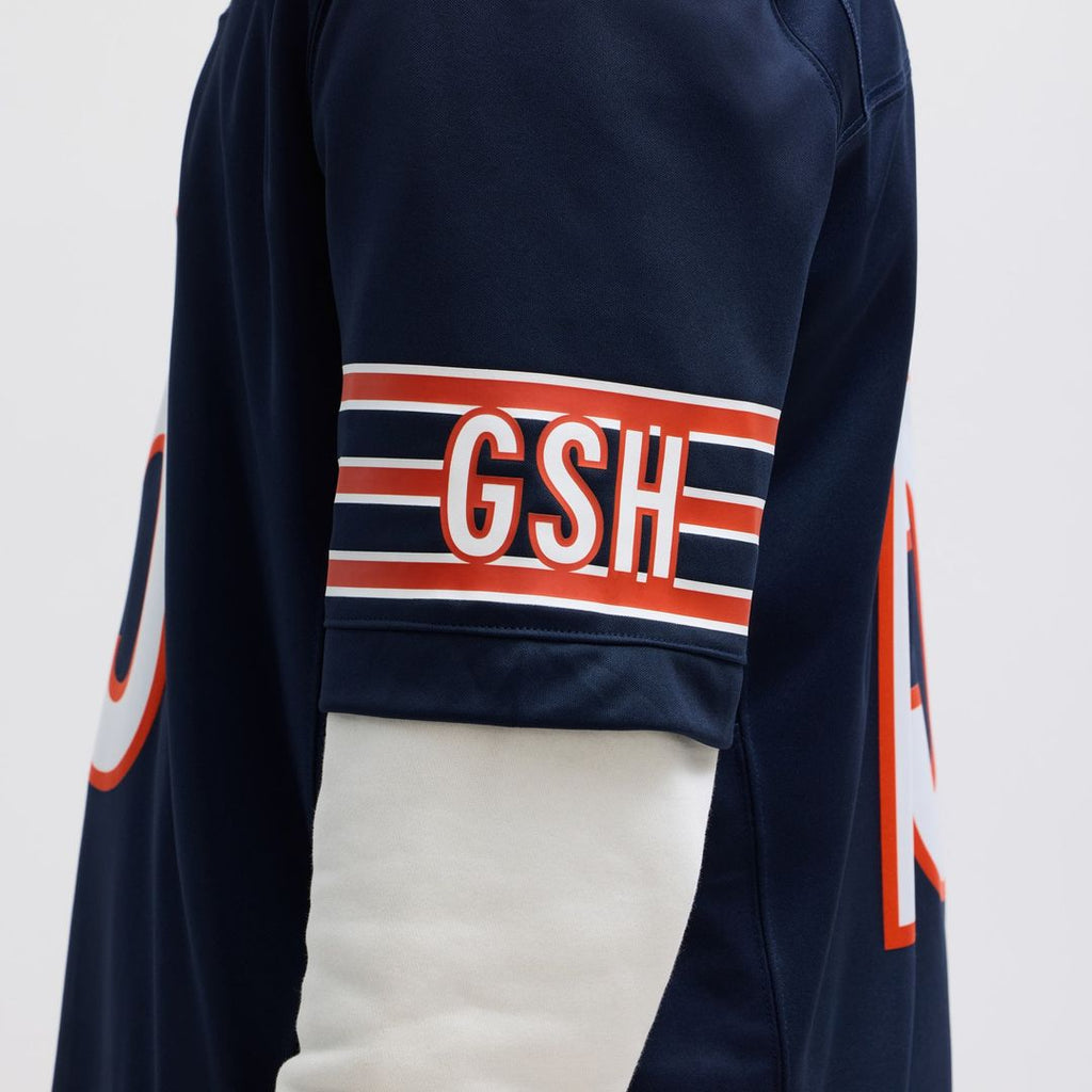 Men's Nike Chicago Bears Rome Odunze Navy Vapor F.U.S.E. Limited NFL Jersey