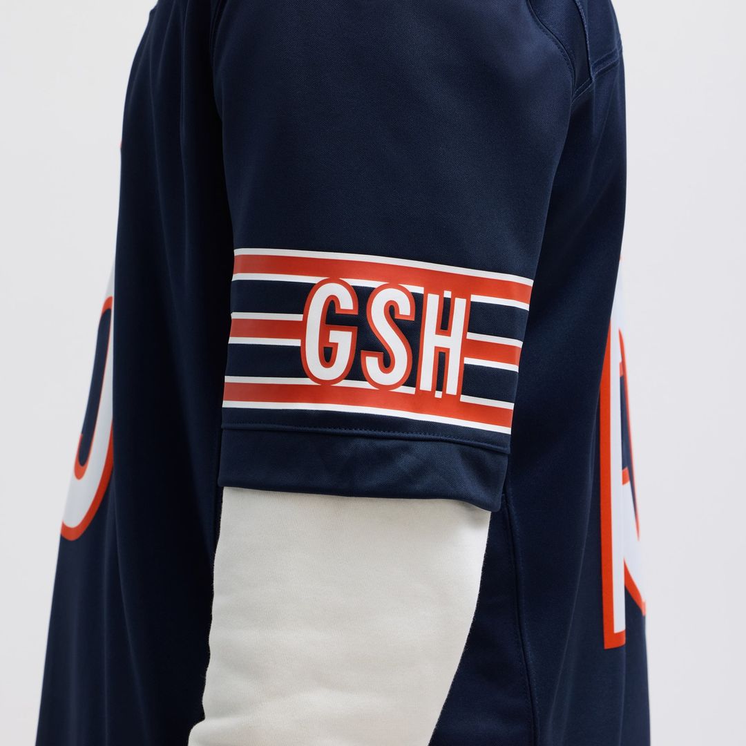 Men's Nike Chicago Bears Rome Odunze Navy Vapor F.U.S.E. Limited NFL Jersey