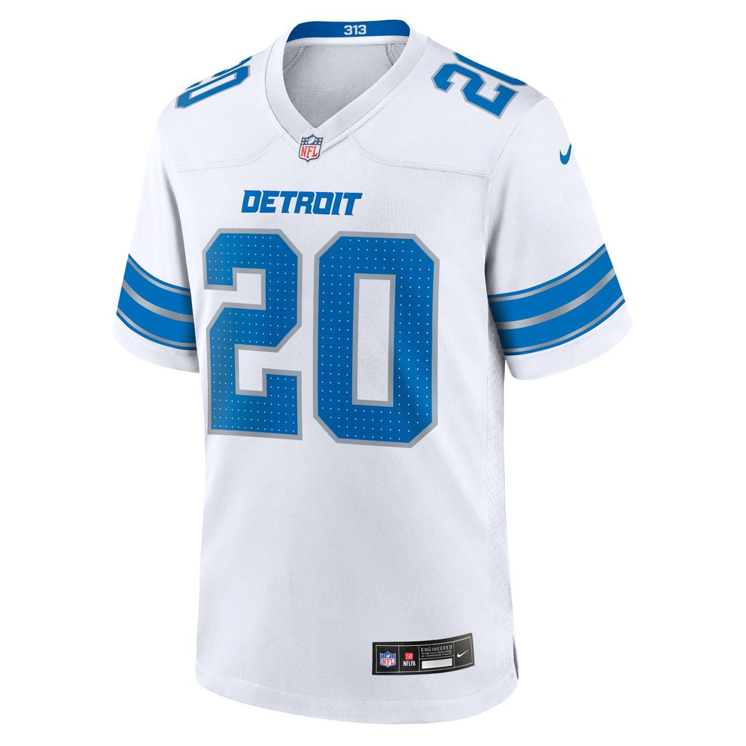 Men's Nike Detroit Lions Barry Sanders Black 2nd Alternate Retired Player Game NFL Jersey