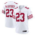Men's Nike San Francisco 49ers Christian McCaffrey White Game Player NFL Jersey