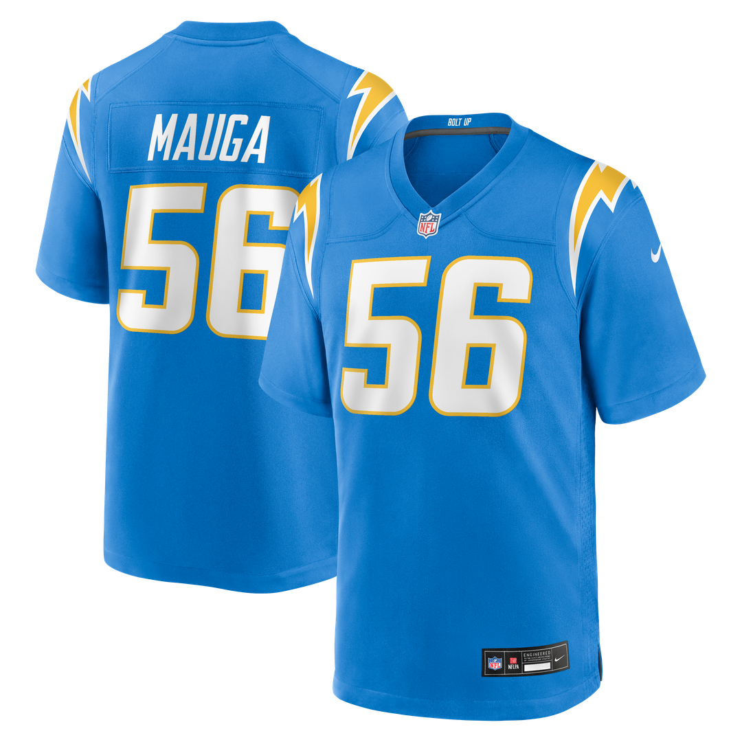 Men's Nike Los Angeles Chargers Kanai Mauga Powder Blue Team Game NFL Jersey