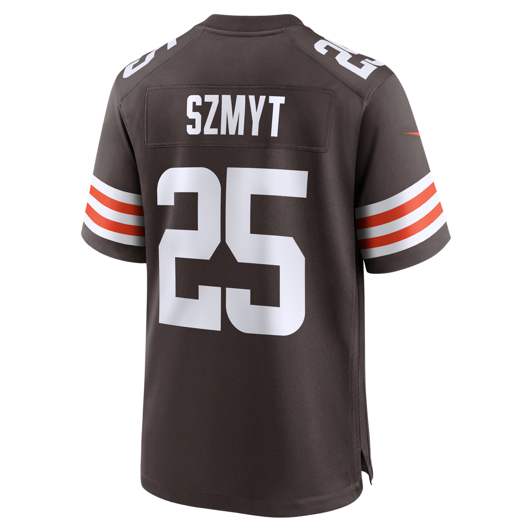 Men's Nike Cleveland Browns Andre Szmyt Brown Team Game NFL Jersey