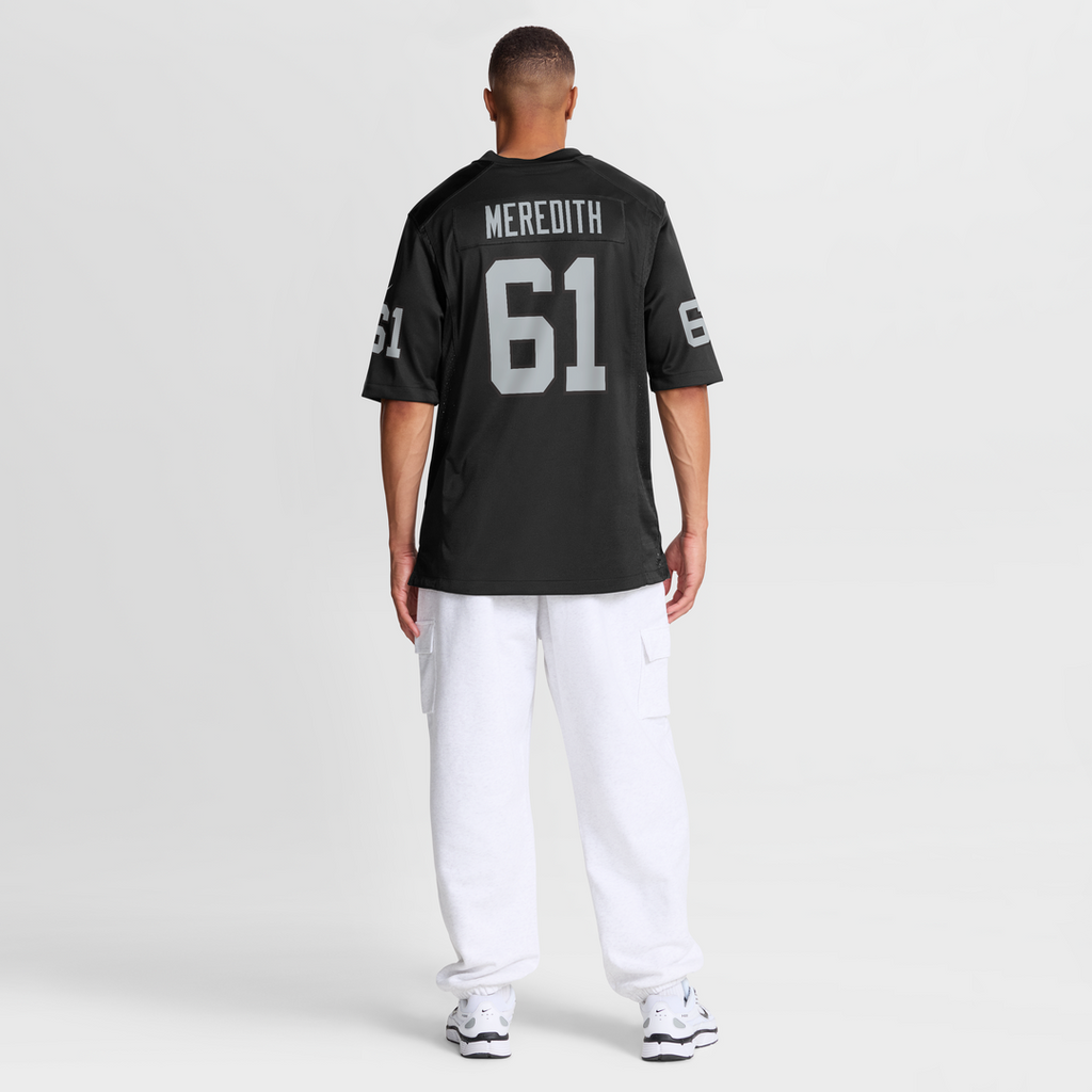 Men's Nike Las Vegas Raiders Jordan Meredith Black Game Player NFL Jersey