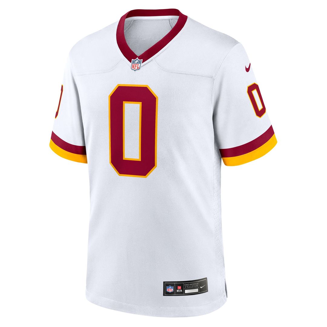 Men's Nike Washington Commanders Mike Sainristil White Game Super Bowl Era NFL Jersey