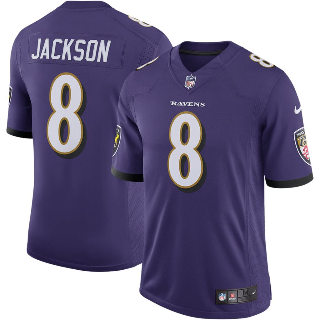 Men's Nike Baltimore Ravens Lamar Jackson Purple Speed Machine Limited NFL Jersey