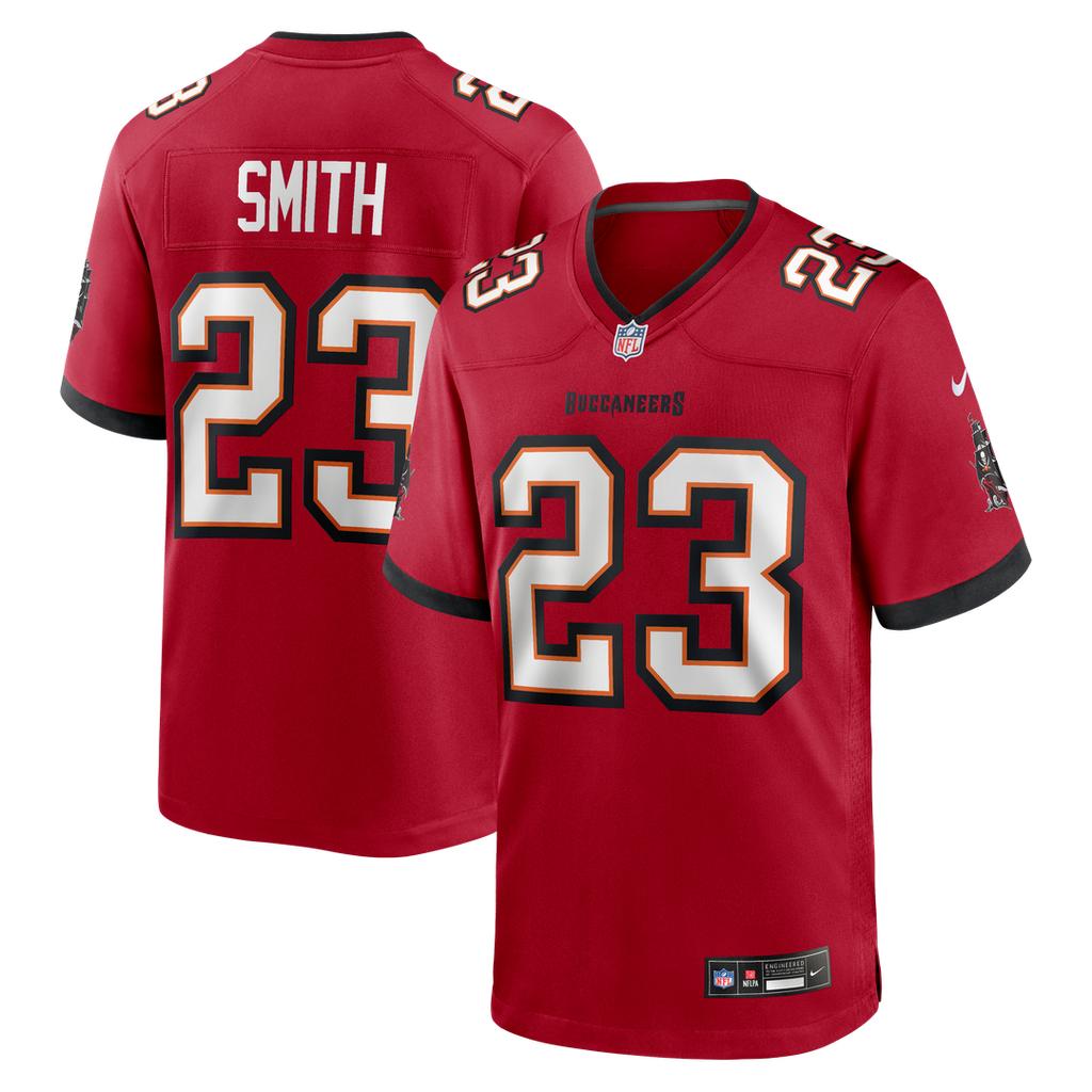 Men's Nike Tampa Bay Buccaneers Tykee Smith Red Game NFL Jersey