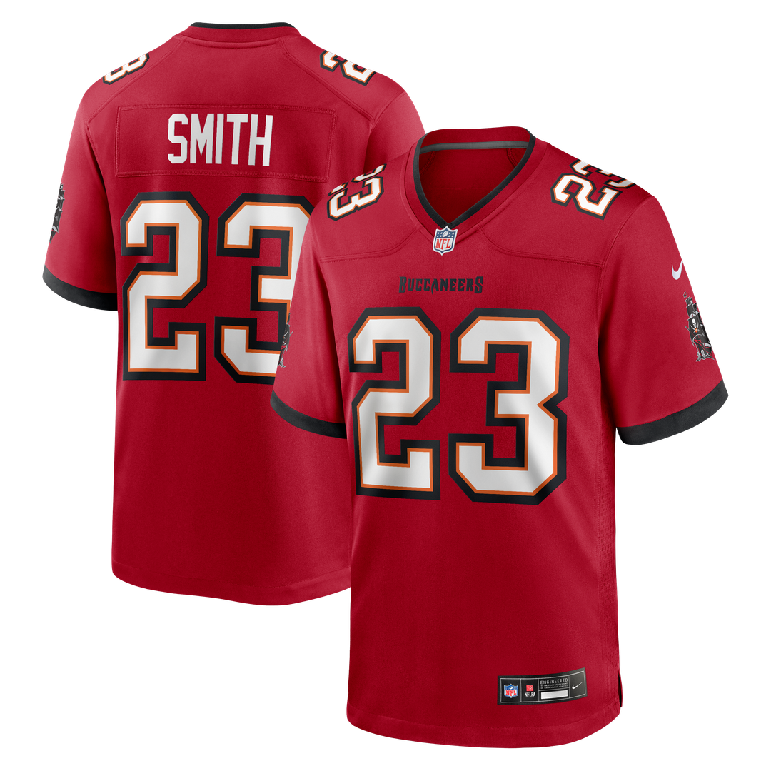 Men's Nike Tampa Bay Buccaneers Tykee Smith Red Game NFL Jersey