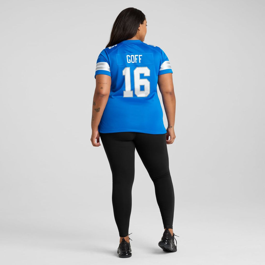 Women's Nike Detroit Lions Jared Goff Blue Game NFL Jersey
